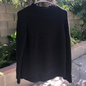 Black knit sweater